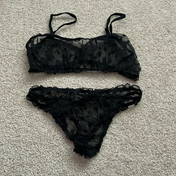 SHEIN Other - “Shein- Lingerie Set: Polka dot mesh”